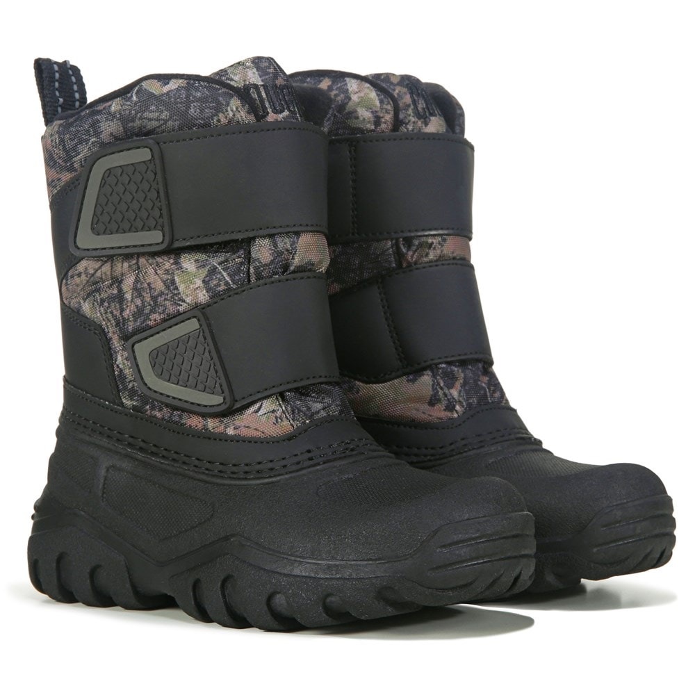 Cougar Black and Brown Kids Rain & Snow Boots